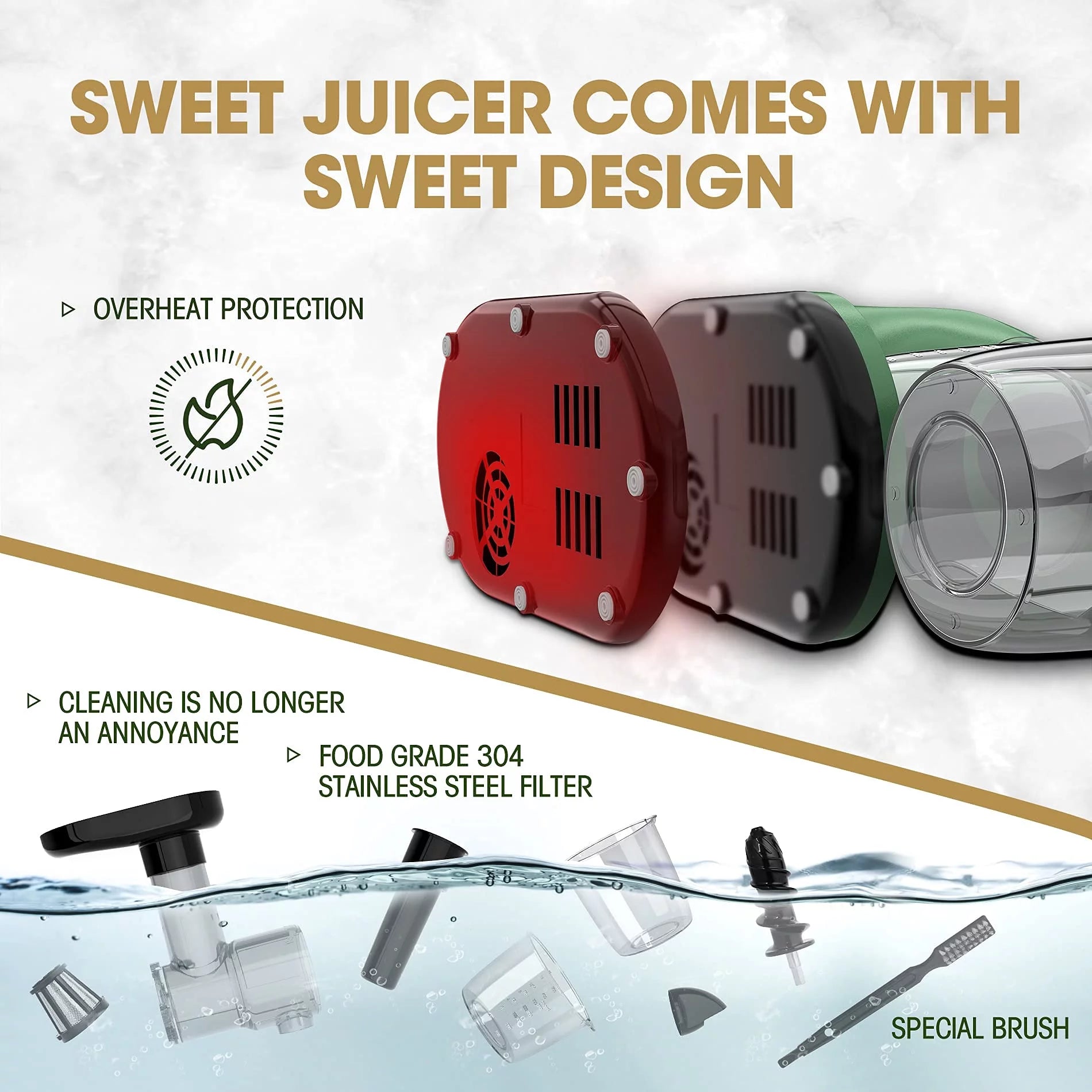 Slow Masticating Cold Press Juicer W32382