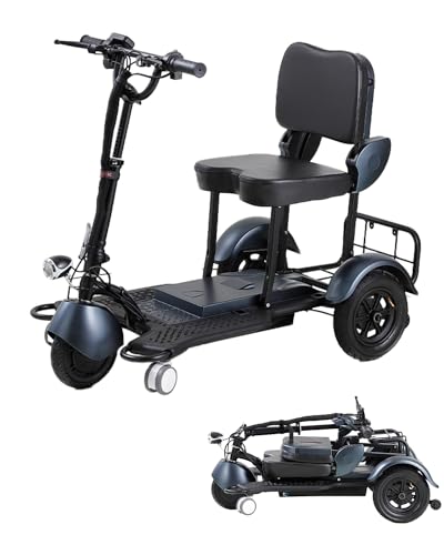 Black 3 Wheel Lightweight Folding Mobility Scooter U909