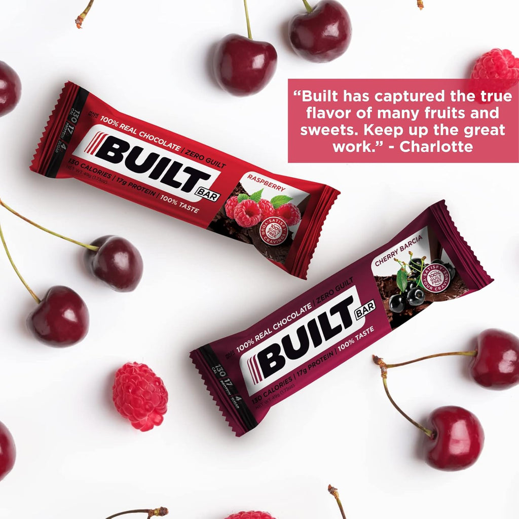 12 Pack High Protein Bars Covered in Real Chocolate Gluten Free S821