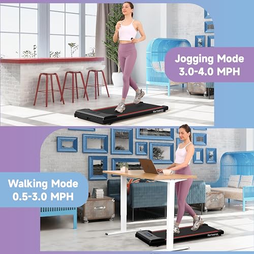 Under Desk Portable Walking Treadmill with Remote Control N66689