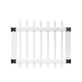 White Vinyl Picket Fence Gate D517384