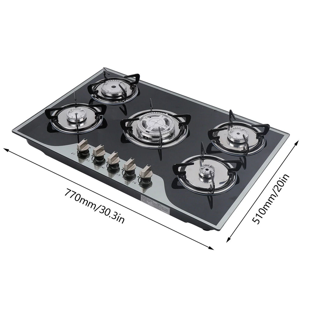 30"x20" 5 Burners Built-in Gas Cooktop C285673