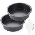 Nonstick Square Baking Pan Set 2 Pieces Grey T218749