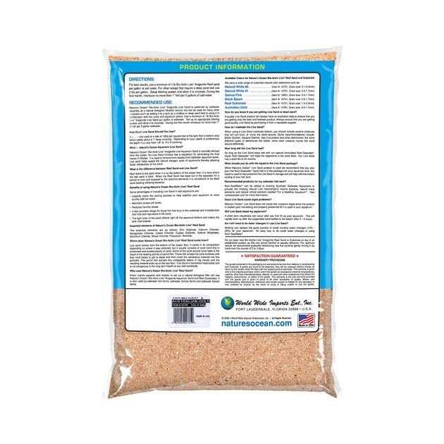 Bio-Activ Live Aragonite Saltwater Aquarium Sand W831