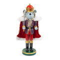3 Set Christmas Nutcrackers Figures, 7 Inch Handmade Wooden Nutcracker Decorations V8366