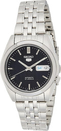 Automatic Watch with Black Dial, Day/Date Calendar, Luminous Hands, Stainless Steel Case & Bracelet T9753
