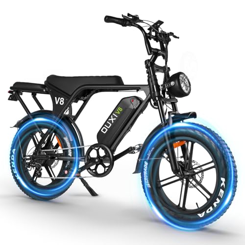Electric Bike with 20" Fat Tire, 7-Speed Gear, Removable Battery D564991