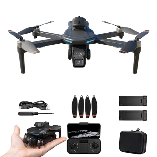 Foldable Drone with Dual 2K Camera, 2 Batteries X82950