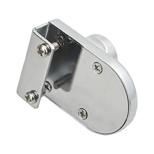 4Pack Zinc Alloy Double Glass Door Display Lock Cabinet Lock with 2 Alike Keys for 4.5-8mm Glass Door Q472