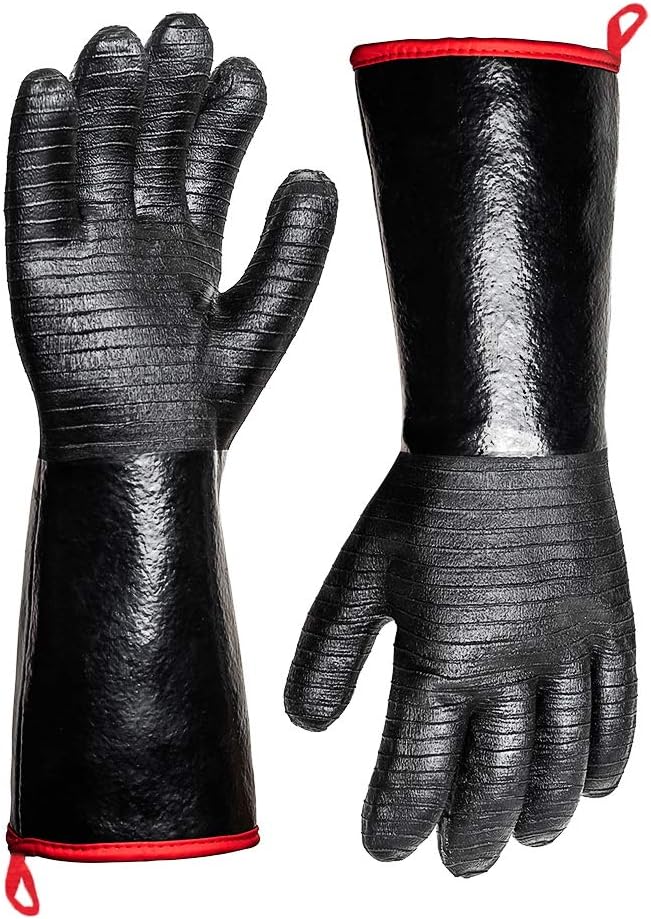 Extreme Heat Resistant Waterproof Long Sleeve Neoprene Coating Gloves 14-Inch X1363
