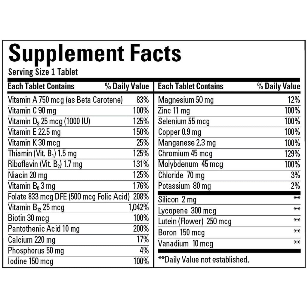 3 Pack 400 Tablets Adult Multi Vitamins & Minerals A10460