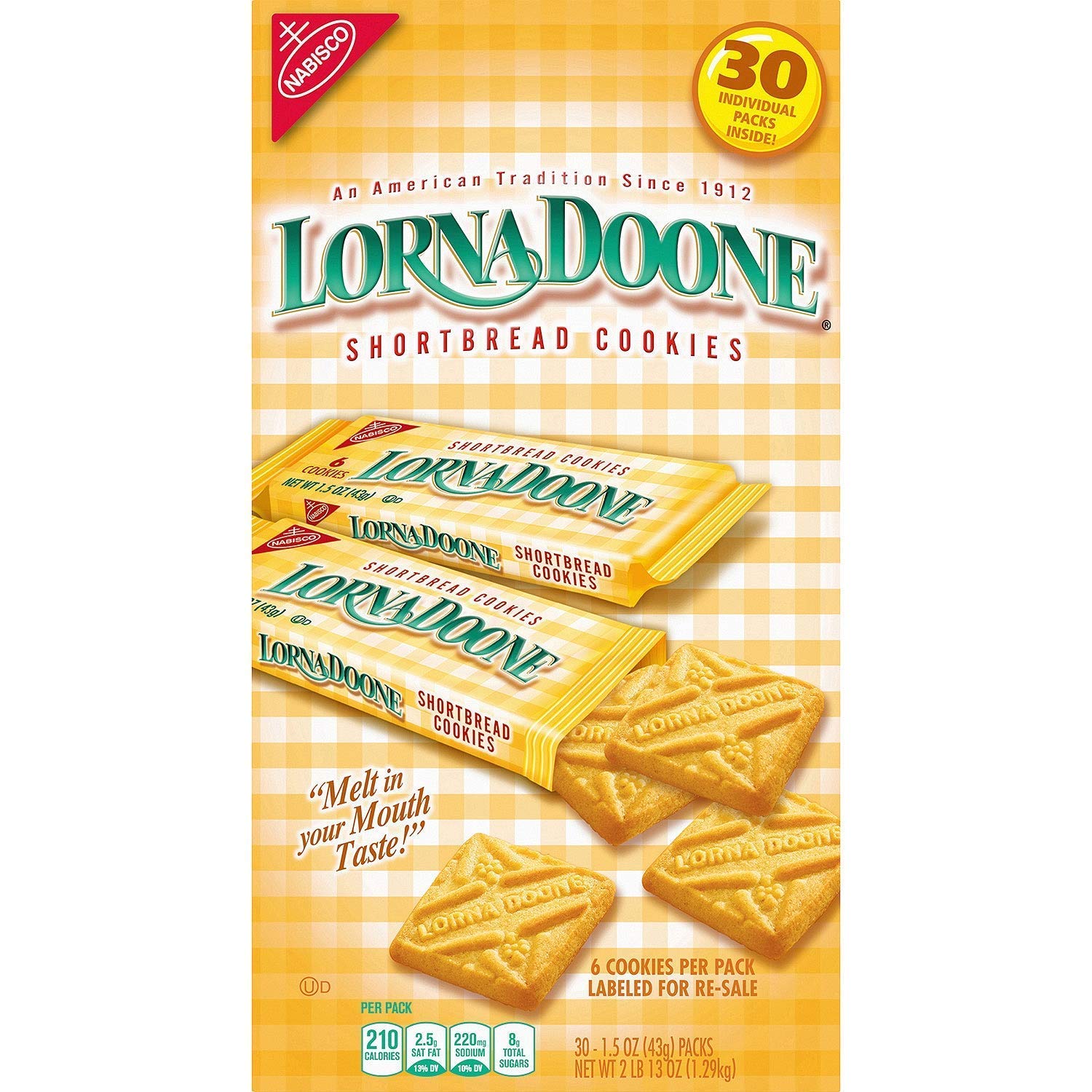 30 Ct. Shortbread Cookies 2 pack Q75909