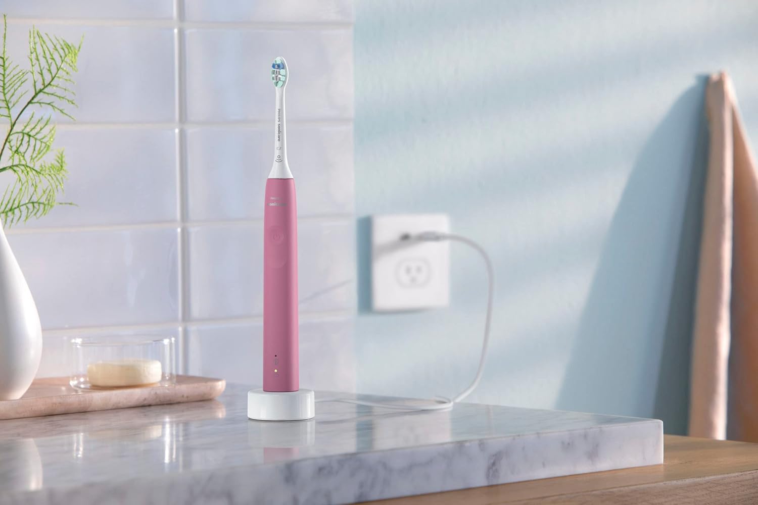 Deep Pink Rechargeable Electric Toothbrush P91261