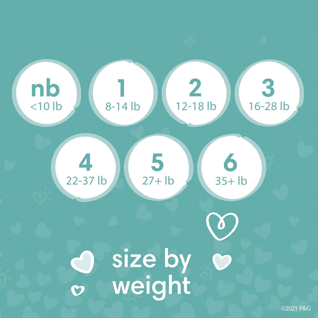 Size 4 Baby Dry Diapers, 28 Count Y25450