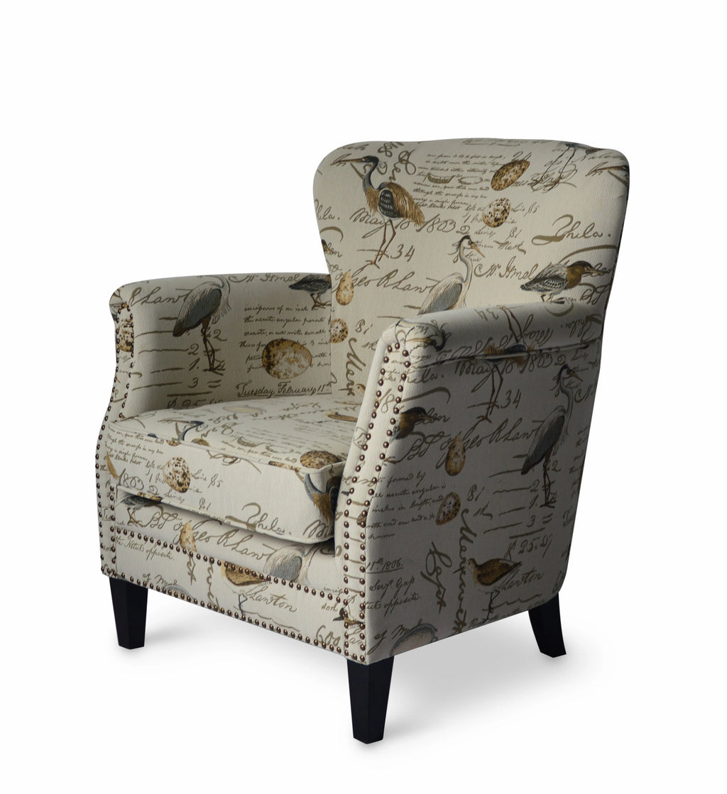 Upholstered Accent Chair with Nailhead Trim B560987