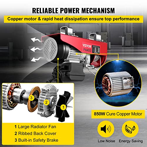 110V Electric Hoist With Wireless Remote Control W434730