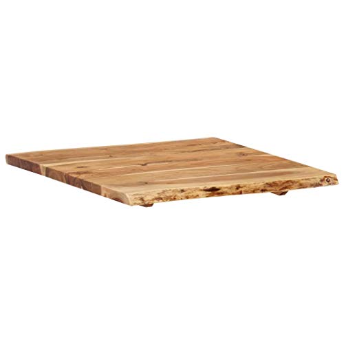 Solid Acacia Wood Table Top 22.8" x(19.7"-23.6") x1 H165