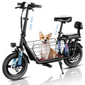 850W Peak Electric Scooter with Seat, 22MPH & 25 Miles Range, Dual Suspension, 14" Folding E Scooters Z3584