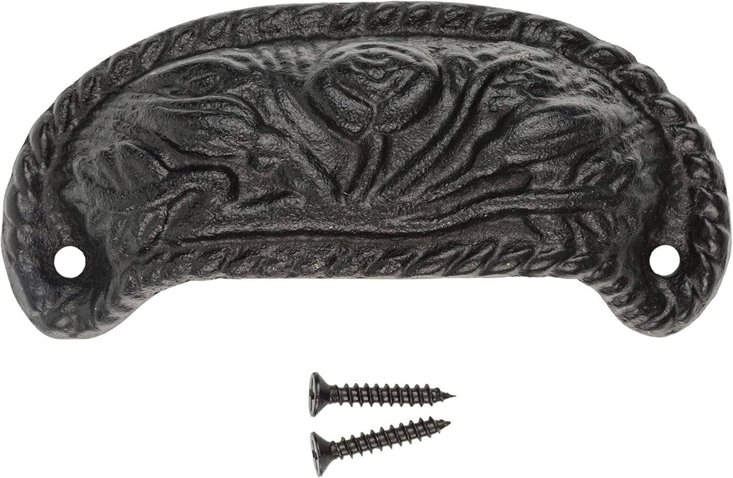 Cast Iron Drawer Bin Pull, 3 1/4" Centers B9327