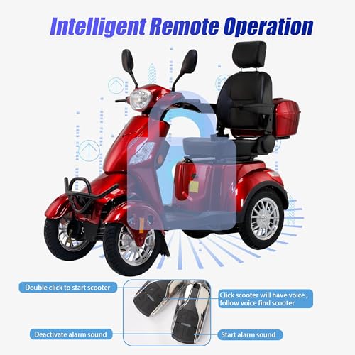 Red 800W All Terrain Heavy Duty Mobility Scooter O407910