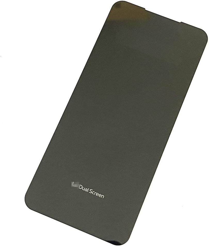 Black Front Glass Replacement with Pre-Installed Tape Parts Back Glass for LG V60 ThinQ Dual Screen H58219