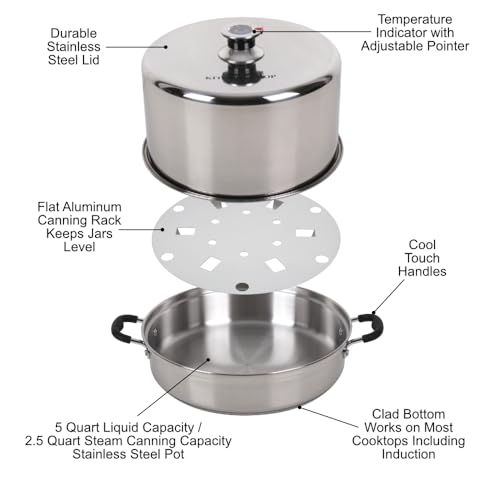 Stainless Steel Steam Canner with Temperature Indicator I507866