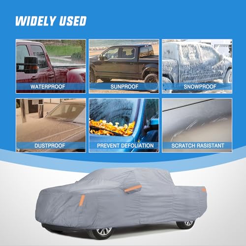 Heavy Duty Waterproof Car Cover with Zipper Cotton H165