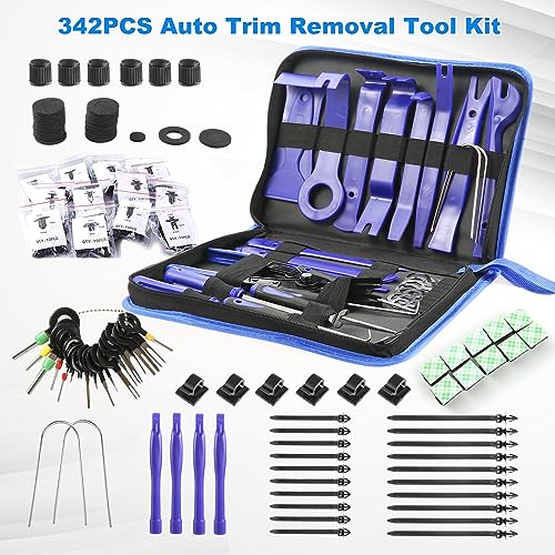 342 Pcs Trim Removal Tool Kit with Clip Plier Z73188