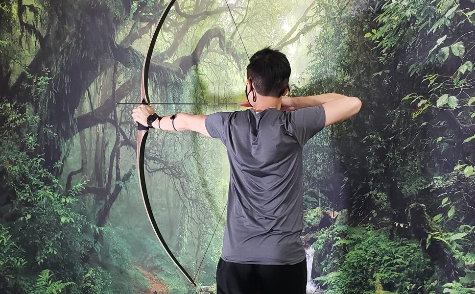 68" Traditional Wood Long Bow U9739