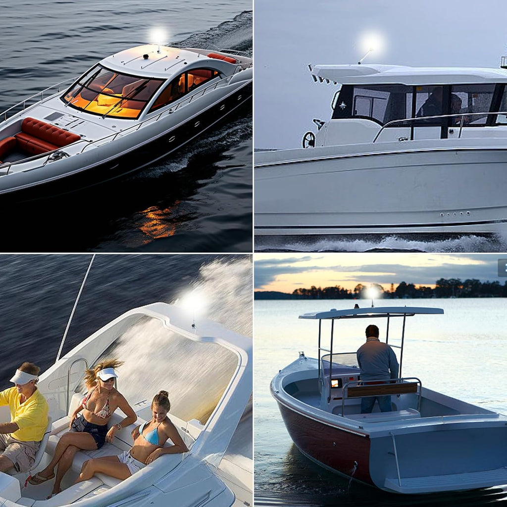 12 Inch LED Fold Down Boat Anchor Light Navigation Lamp Waterproof P893642