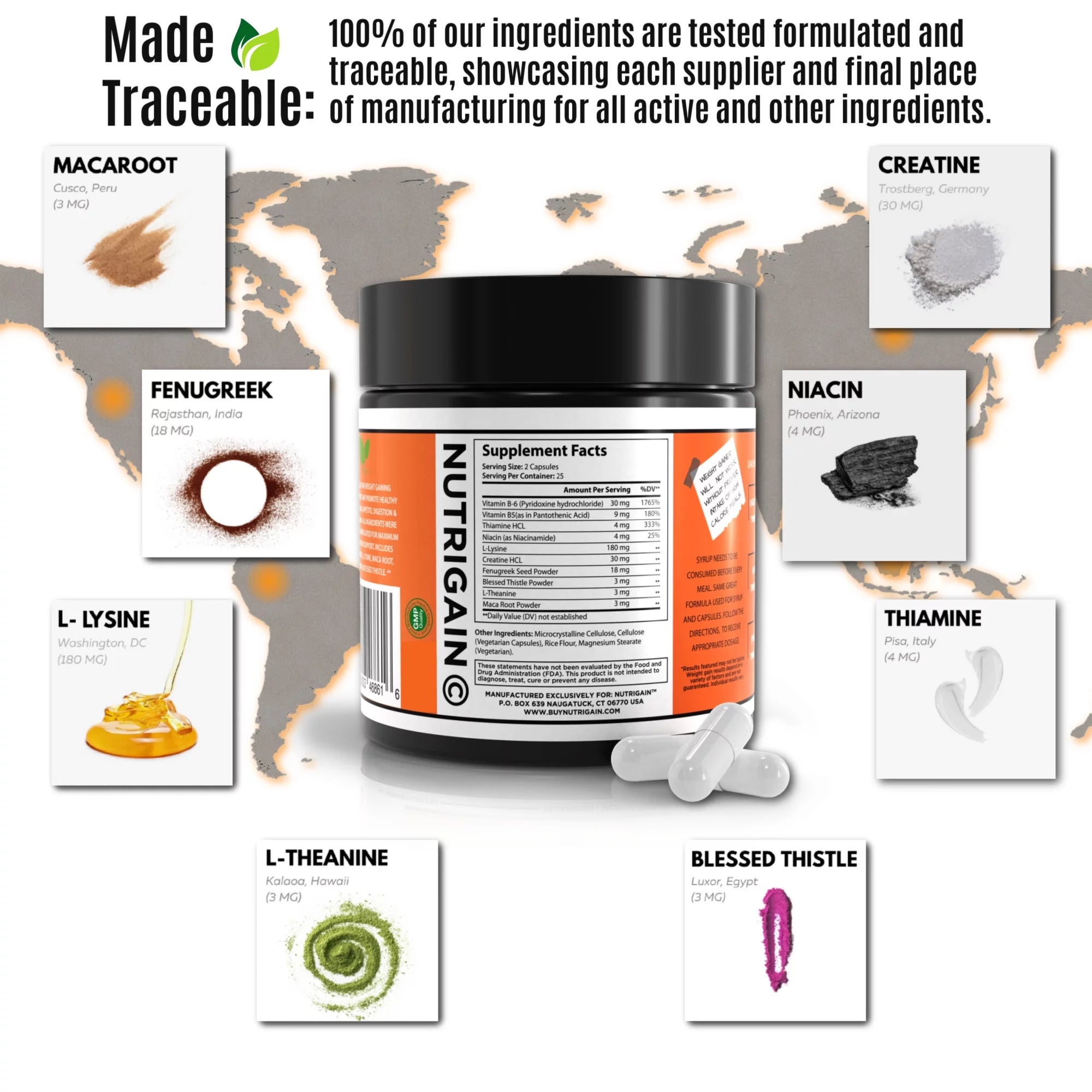 Weight Gain Capsules - 6 OZ Jar D562085
