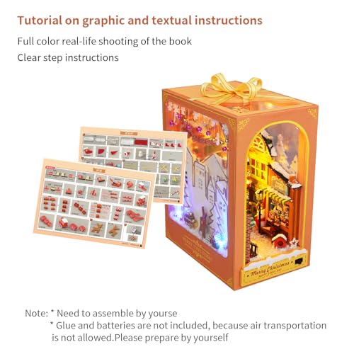 Miniature Dollhouse 3D Wooden Kit Bookshelf Decor Z906298