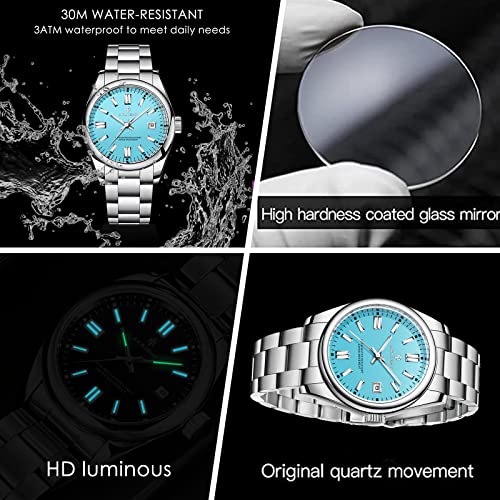 Waterproof Stainless Steel Analog Chronograph Watch T7352