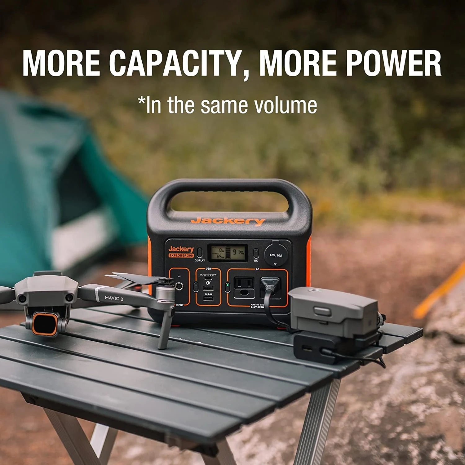 Portable Power Station with Automobile Battery Charging Cable Z59775