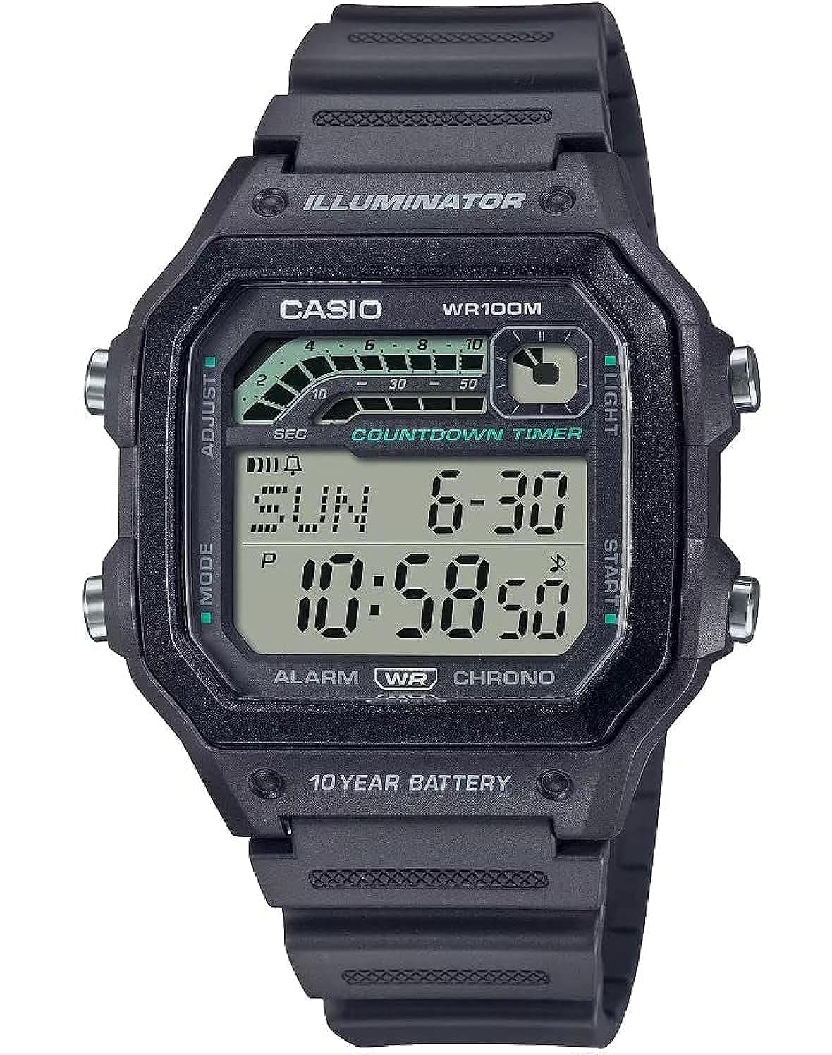 10-Year Battery Digital Watch Y406420