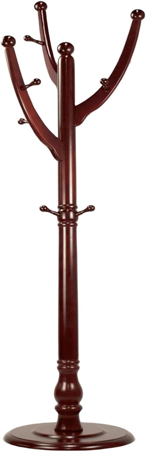 Freestanding Wood Coat Rack with 11 Hooks Z710272