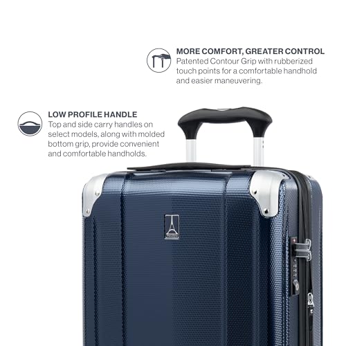 Royal Blue 21 Inch Hardside Expandable Luggage with 8 Spinner Wheels J498624
