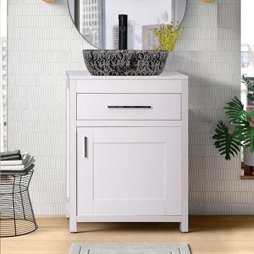 24 Inch Bathroom Vanity Sink Combo with Chrome Faucet Y608
