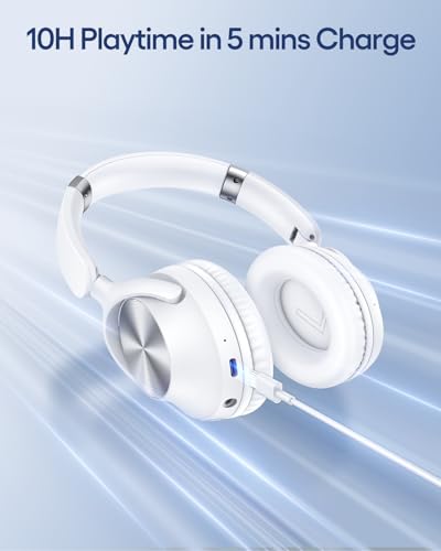 Active Noise Cancelling Wireless Over Ear Bluetooth Headphones Black B6493