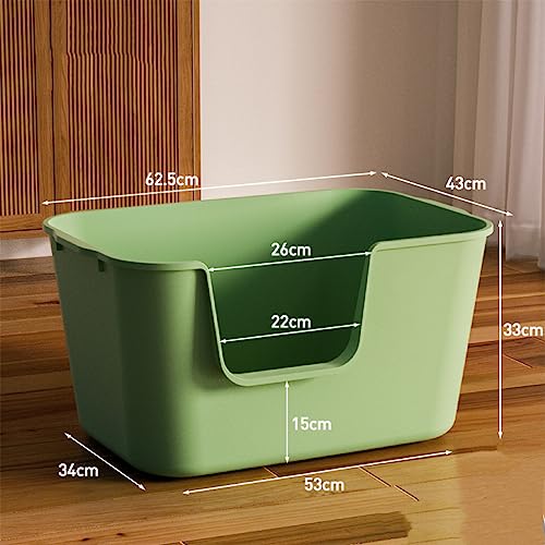 Extra Large Litter Box with High Sides 24.60" Lx16.92 Wx12.99 H, Yellow N427