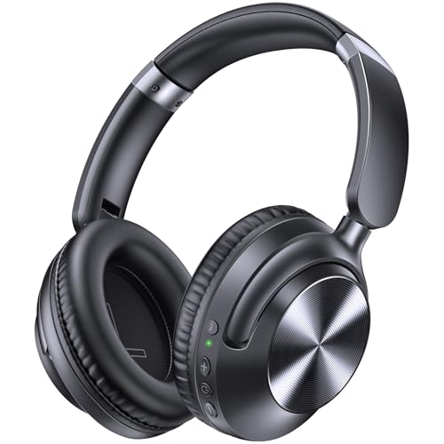 Active Noise Cancelling Wireless Over Ear Bluetooth Headphones Black B6493