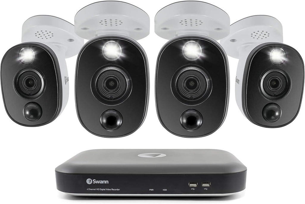 4 Channel 4 Camera Wired Surveillance DVR Security System with 1TB HDD F779