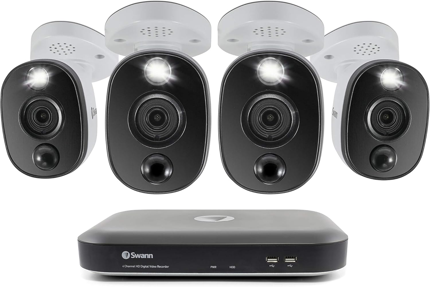 4 Channel 4 Camera Wired Surveillance DVR Security System with 1TB HDD F779