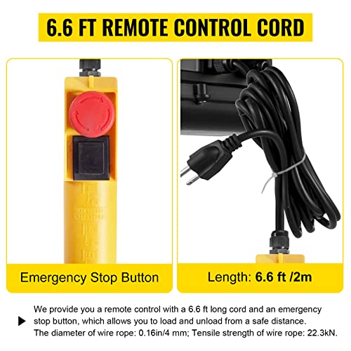 110V Electric Hoist With Wireless Remote Control W434730