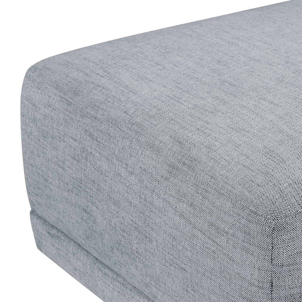 Gray Fabric Modular Sectional Sofa with Ottoman N140200