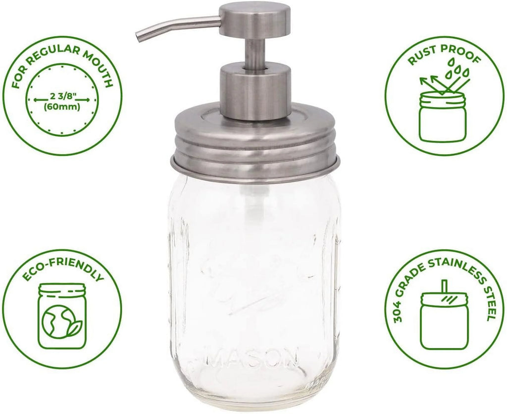 Stainless Steel Threaded Soap Pump Lid A695