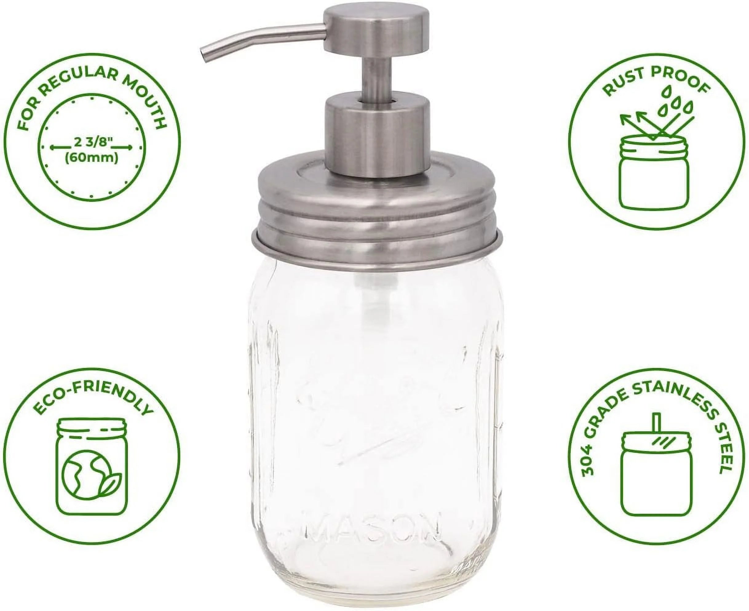 Stainless Steel Threaded Soap Pump Lid A695