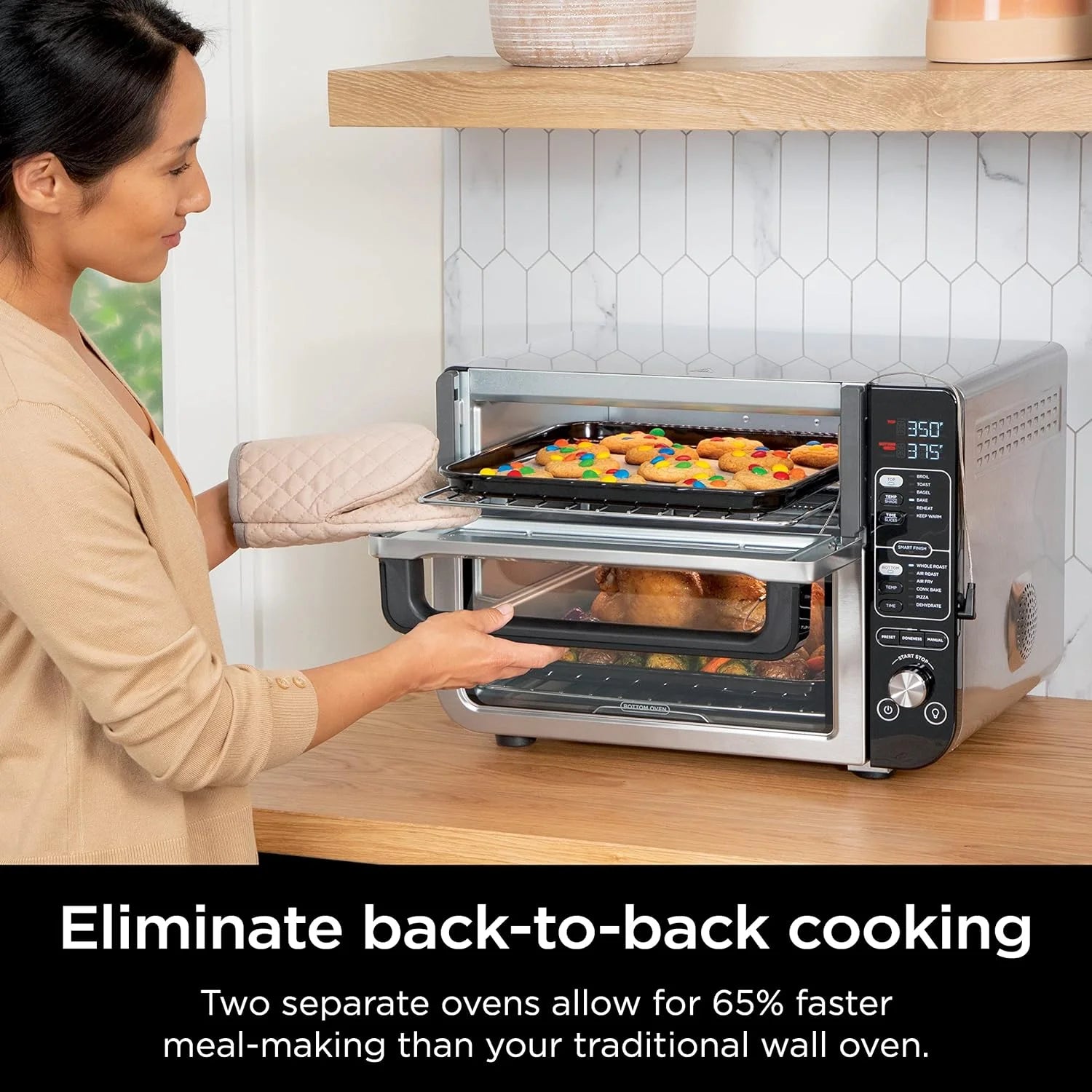 Stainless Steel Double Oven with Air Fry Y742
