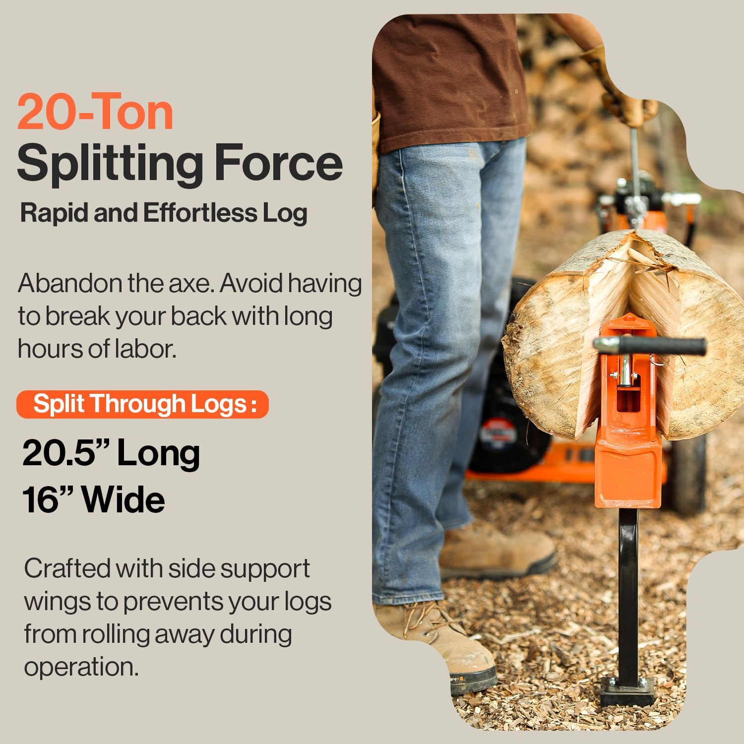 Portable Log Splitter A5909