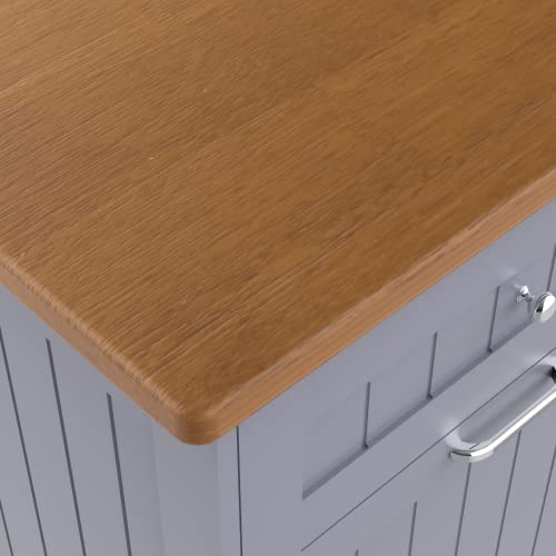 Black Double Tilt Out Trash Cabinet 20 Gallon with Solid Wood Tabletop C10088